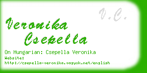 veronika csepella business card